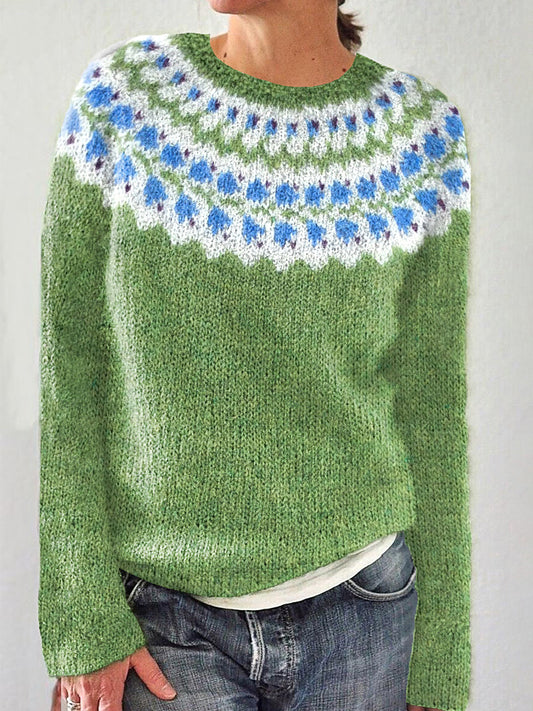 Soft Fuzzy Iceland Cozy Knit Sweater elevenforest
