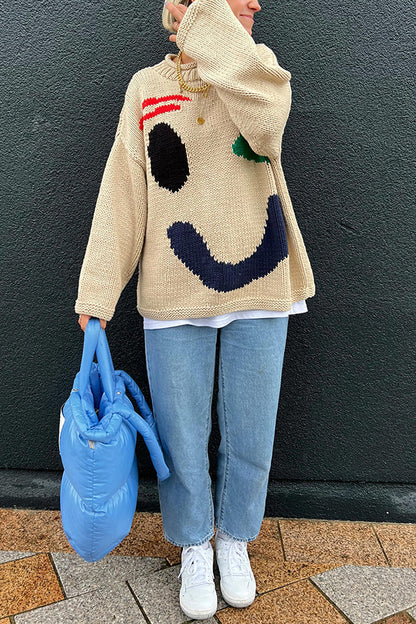 Maglione dal design curato