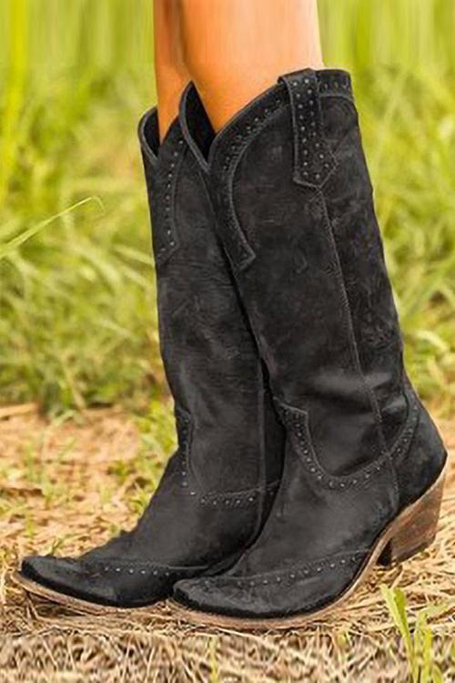 Stivali western cowboy rustici