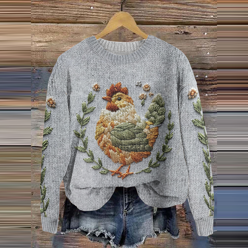 Maglione dal design curato