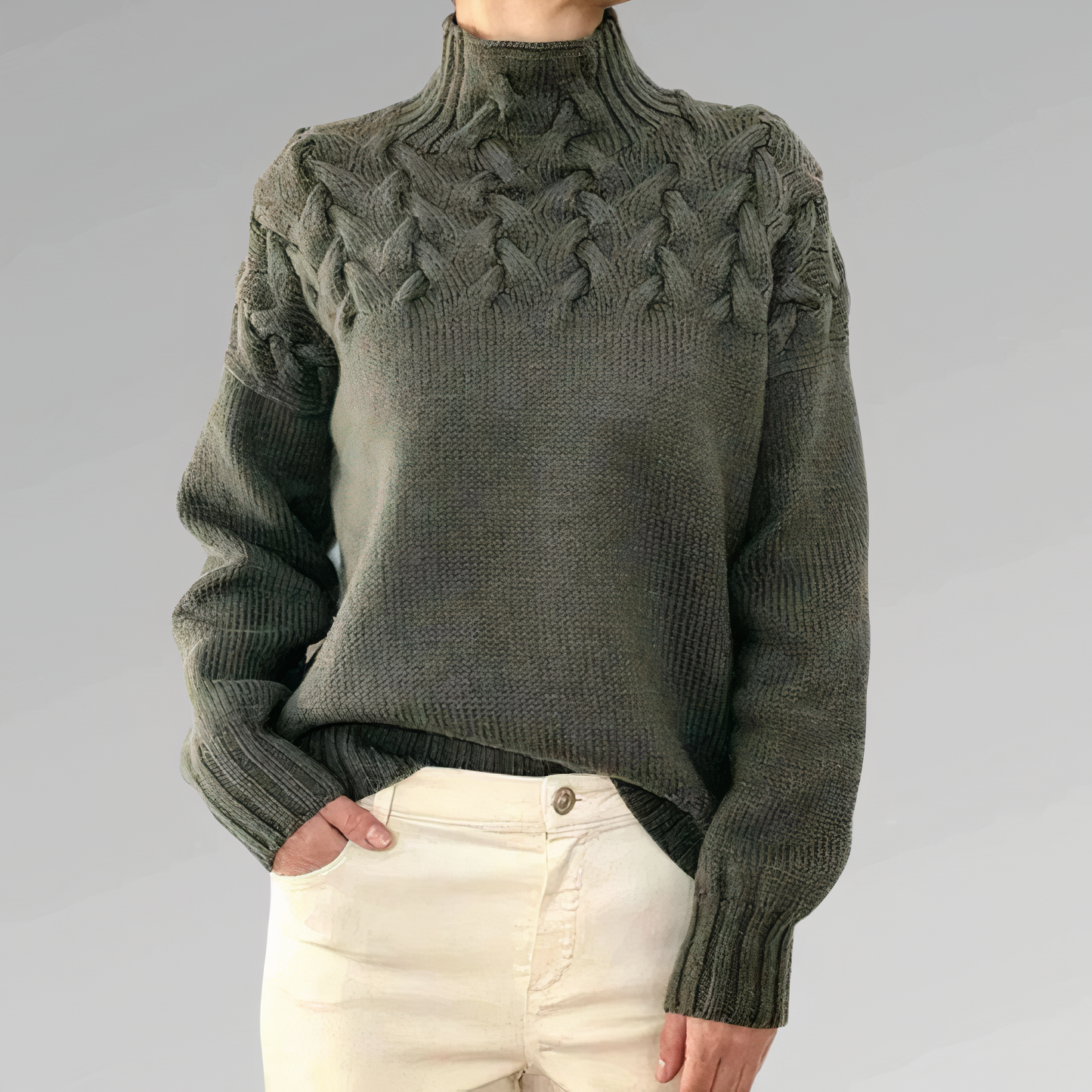 Maglione dal design curato