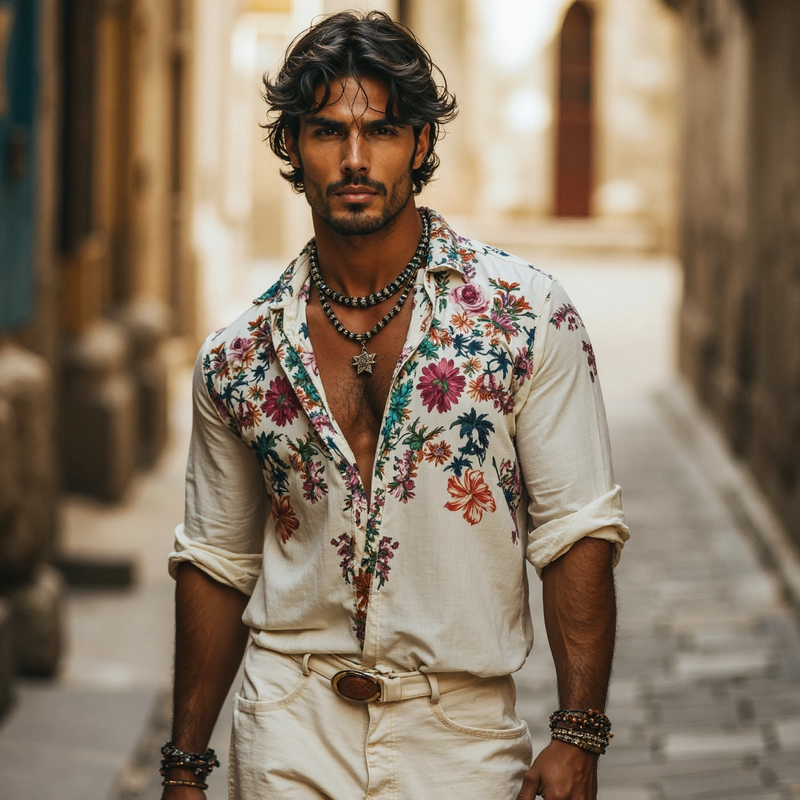 Camicia in stile vintage senza tempo