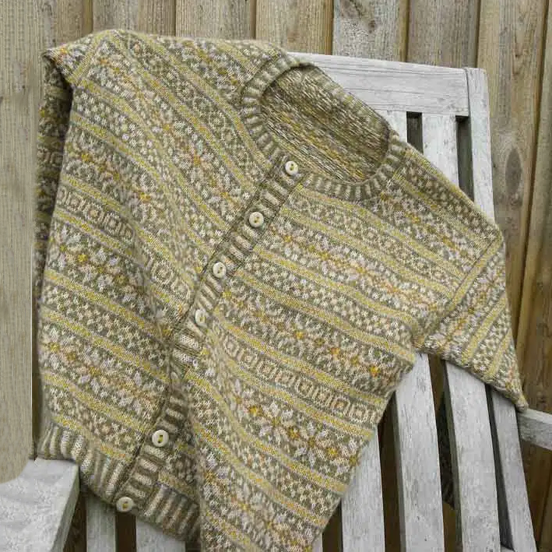 Vintage Fairisle Icelandic Knit Jacquard Warmth Cardigan Unisex elevenforest