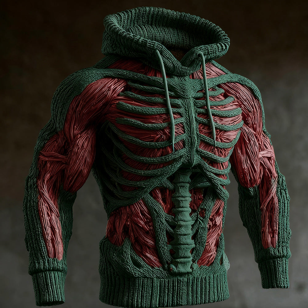 Halloween Anatomy Art Hooded Sweater artswardrobe