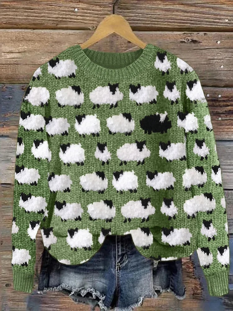 Maglione dal design curato