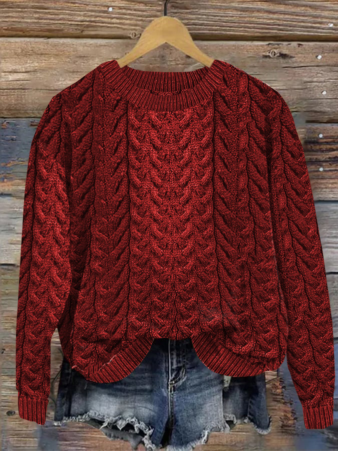Maglione dal design curato