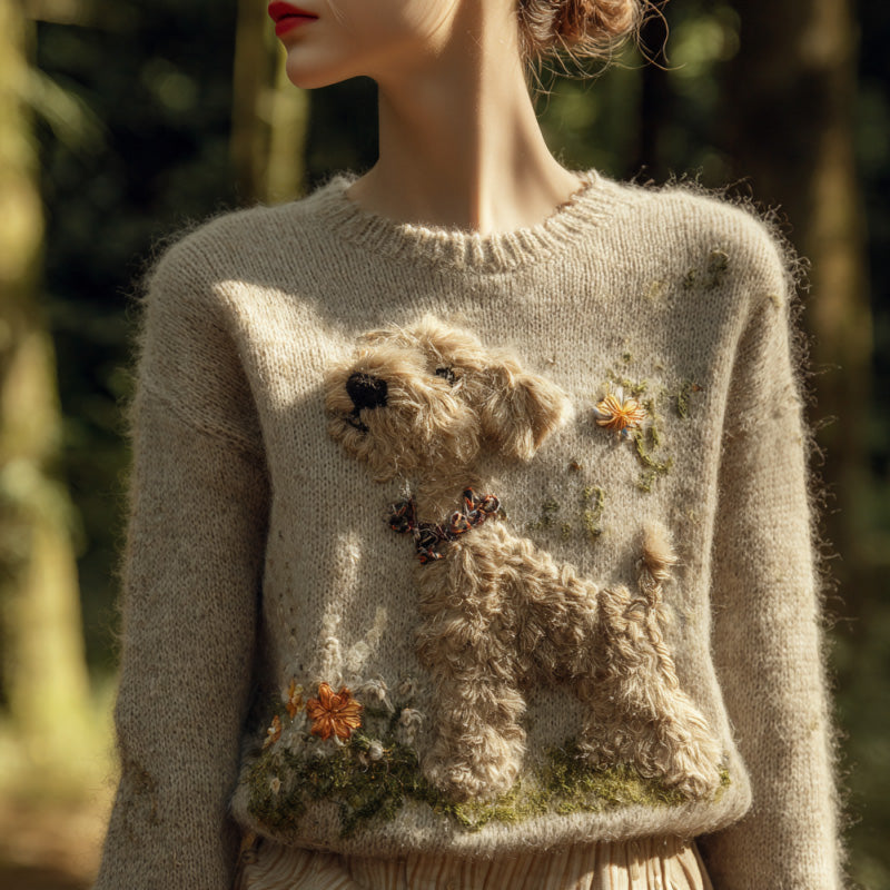 Maglione dal design curato