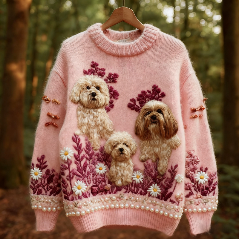Maglione dal design curato