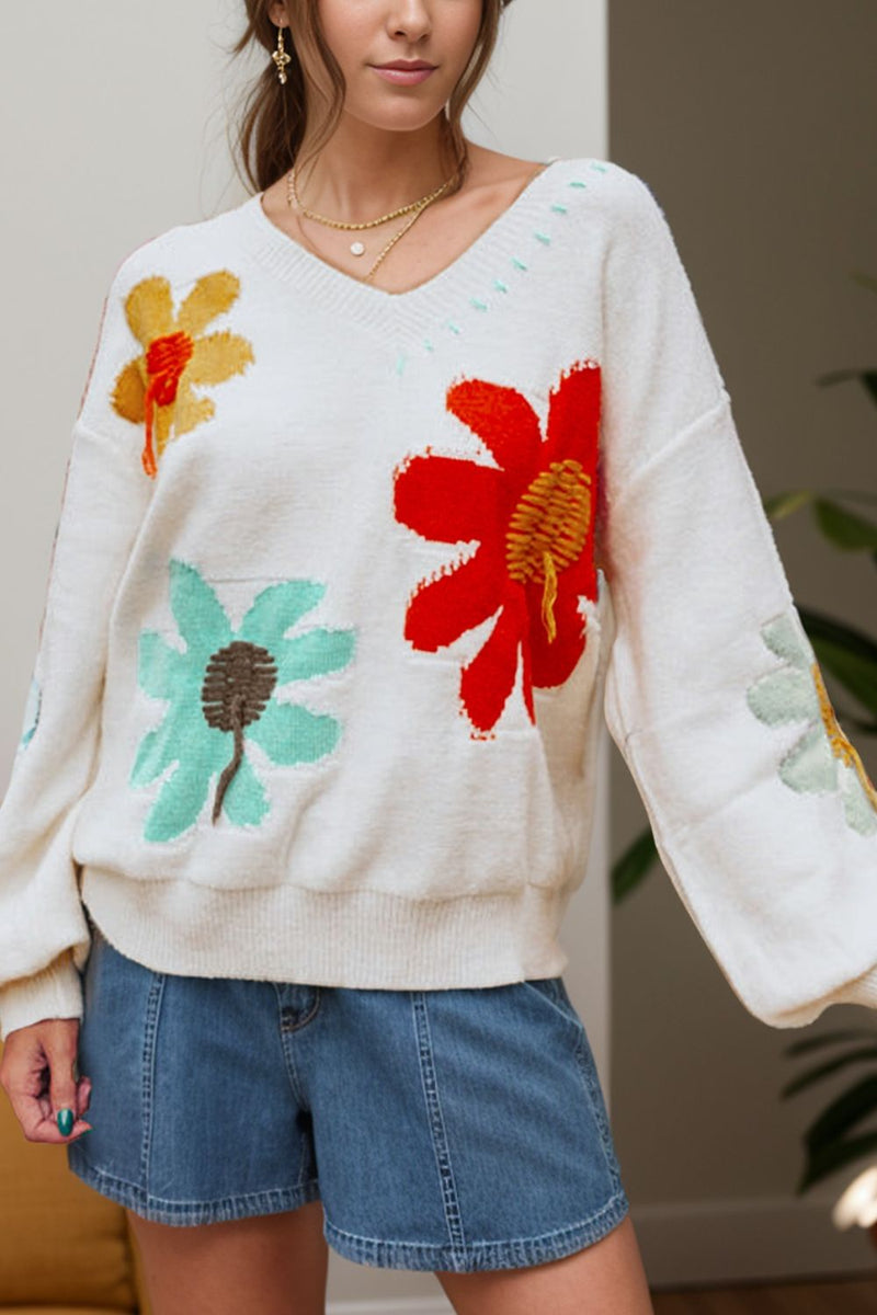 Maglione dal design curato
