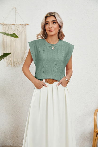 LP | Gilet d'été T-shirt à manches courtes creuses