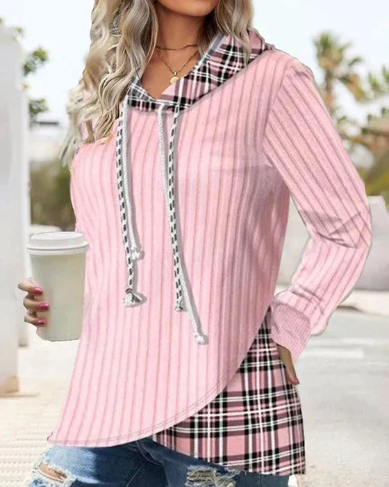 LP | Felpa con cappuccio a quadri