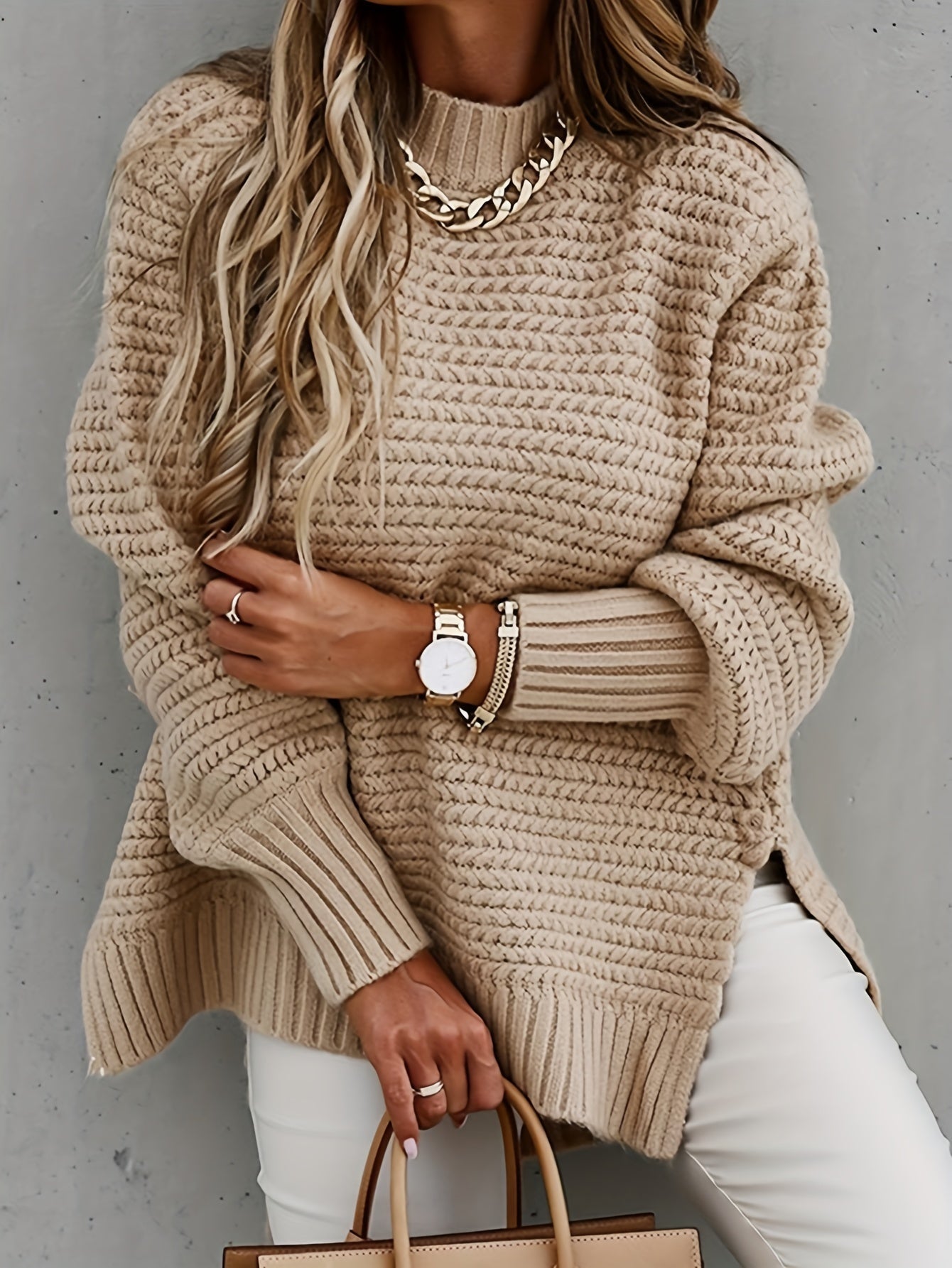 Maglione dal design curato
