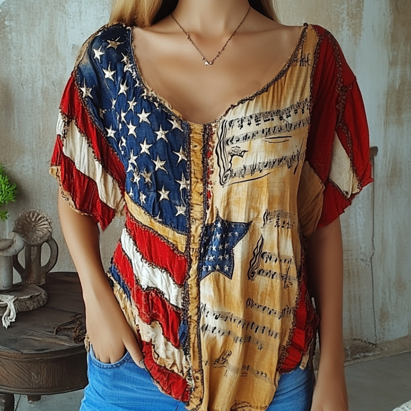 Top ispirato al vintage