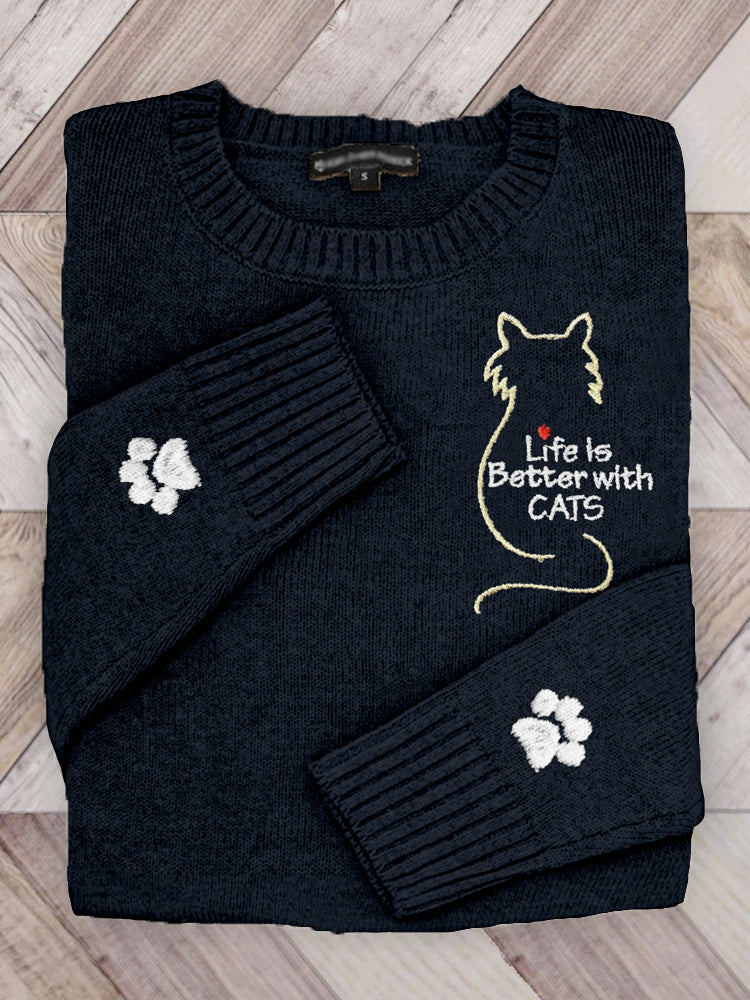 Maglione dal design curato