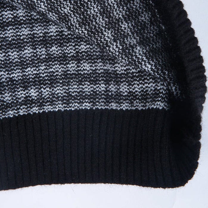 LP | Elegante maglione con motivo a quadri bianchi e neri