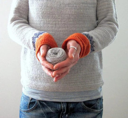 LP | Maglia grigia in stile boho