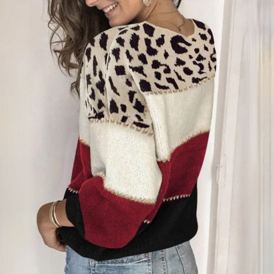 LP | Elegante maglione con stampa leopardata