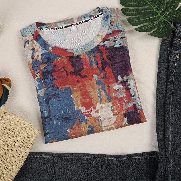 LP | Maglia con stampa astratta