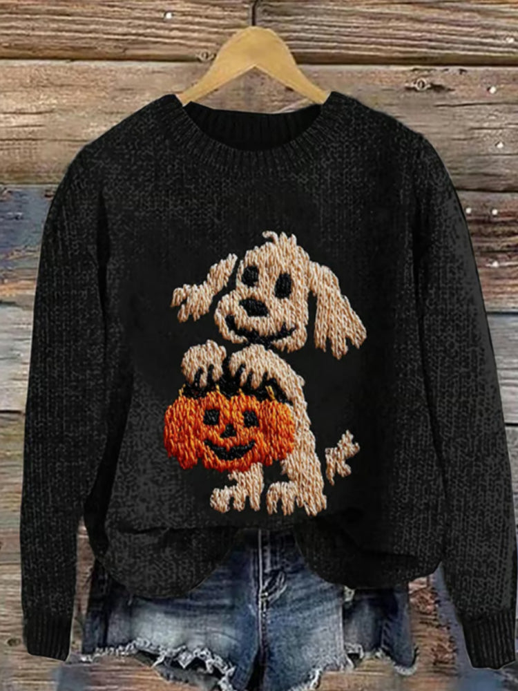 Maglione dal design curato