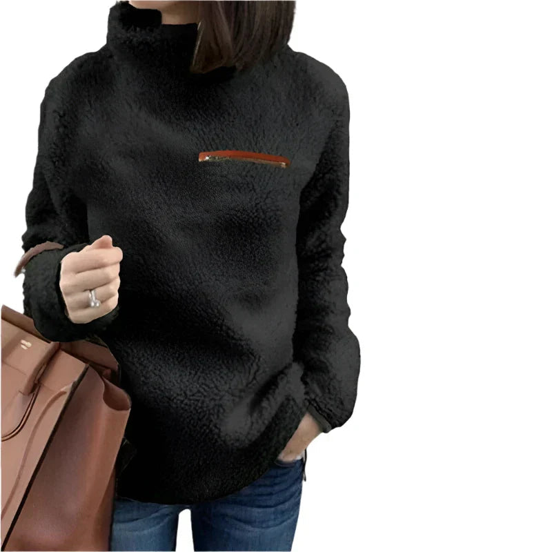 Norma® | Comfortable women's turtleneck sweater with a relaxed style
