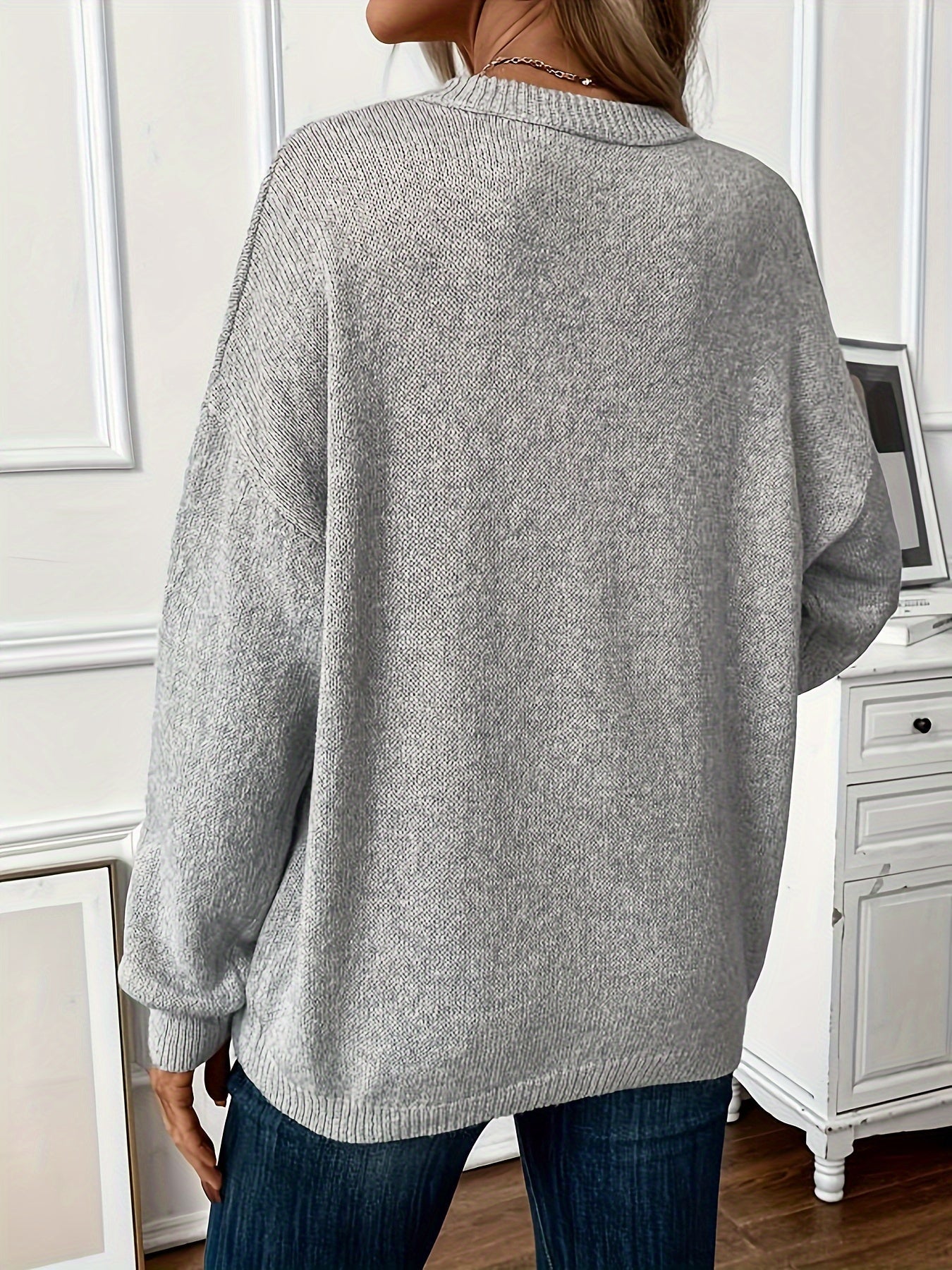 Maglione in cotone in tinta unita