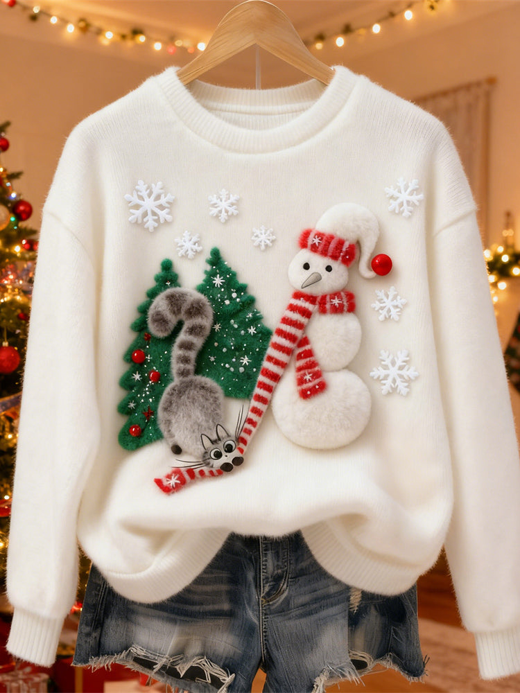 Maglione dal design curato