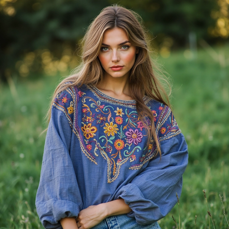 Camicetta in stile vintage senza tempo
