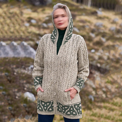 Vintage Celtic Jacquard Knit Cardigan Sweater elevenforest