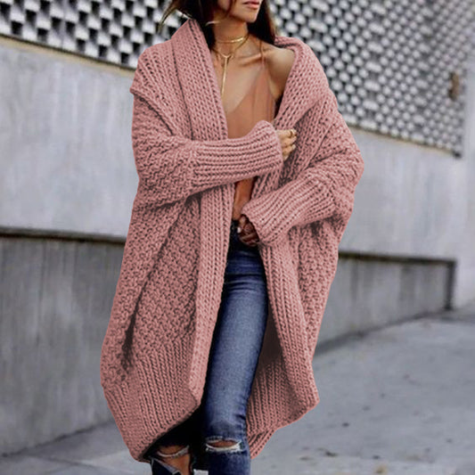 Vintage Sweater Solid Color Doll Sleeve Cardigan elevenforest