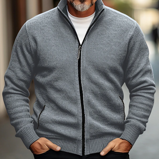 Men's Vintage Knitted Pattern Cardigan Sweater elevenforest