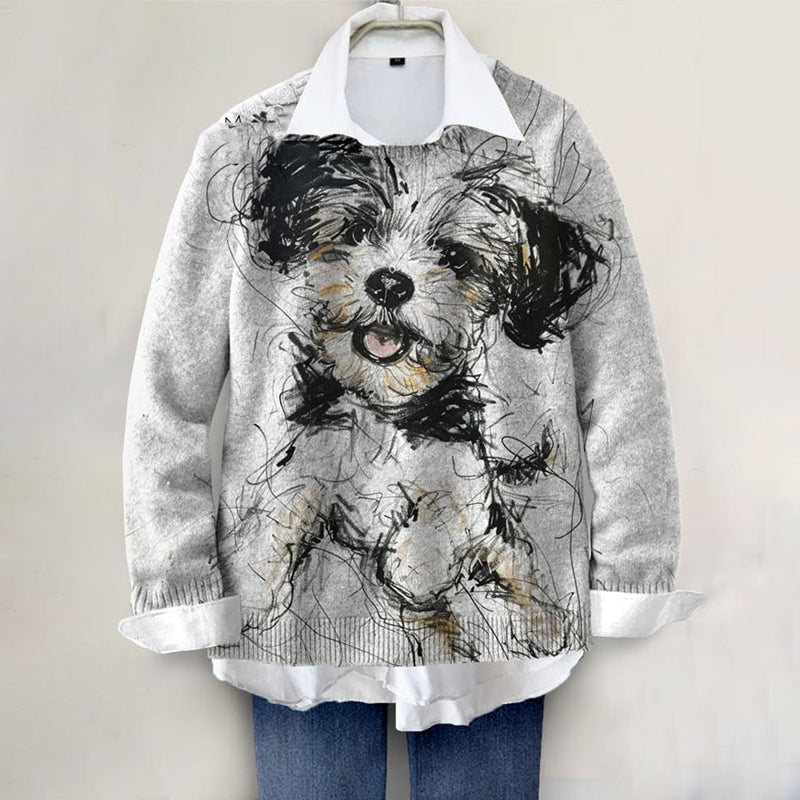 Maglione dal design curato