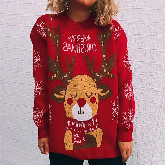 Marta® | Children's Christmas sweater with reindeer motifs