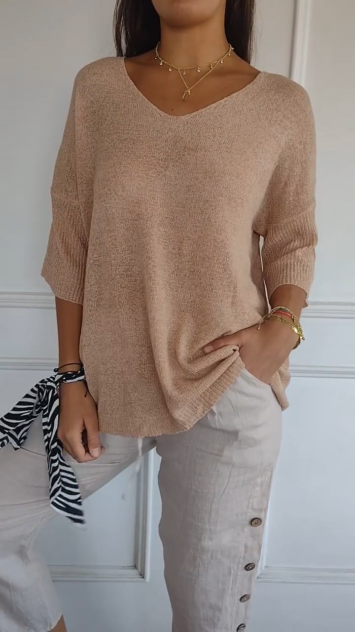 Maglione dal design curato