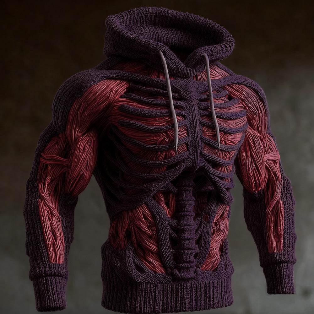 Halloween Anatomy Art Hooded Sweater artswardrobe