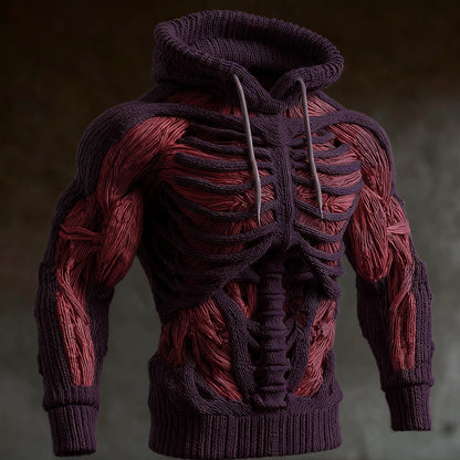 Halloween Anatomy Art Hooded Sweater artswardrobe