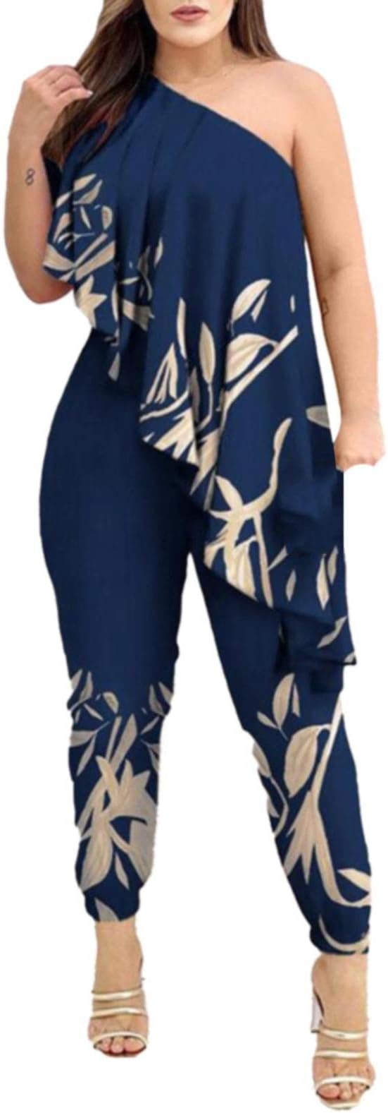 ER | Tuta asimmetrica con volant