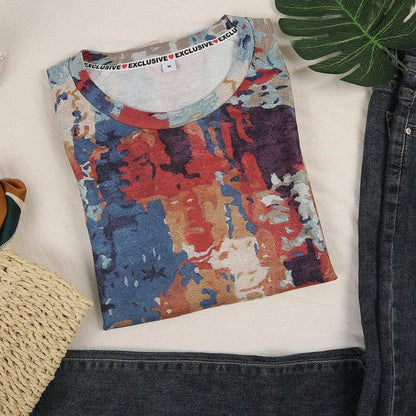 LP | Maglione con stampa astratta