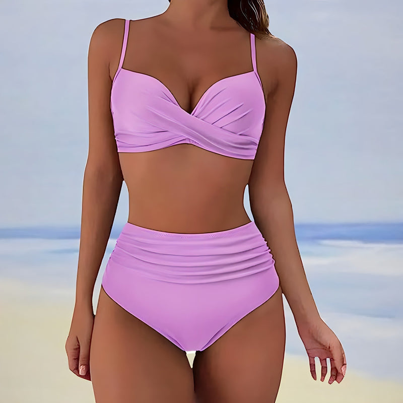 Leila® | High Waist Bikini With Twist Top