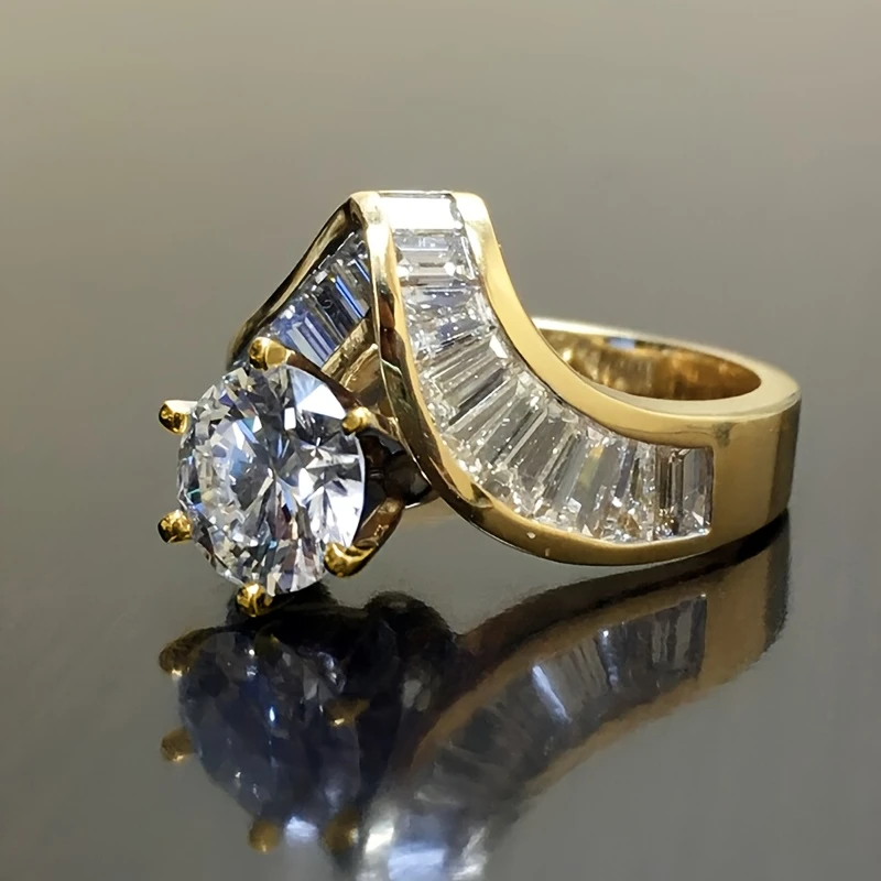 Oro Anello elegante per ogni occasione