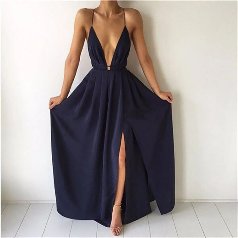 ER | Romantico abito midi in tulle con scollo a V