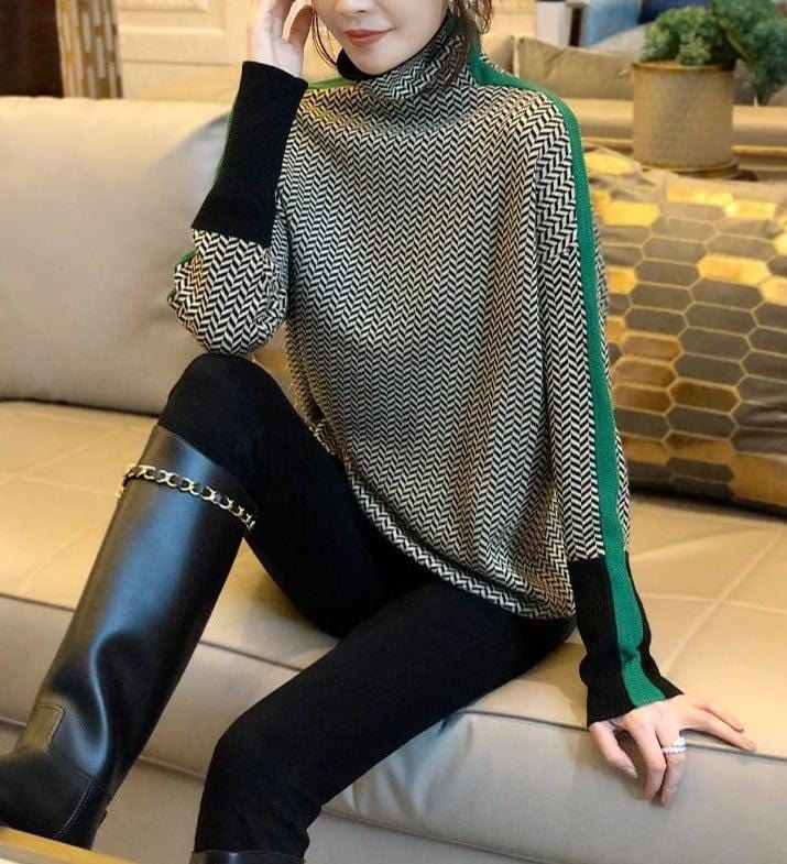 LP | Maglia con stampa geometrica