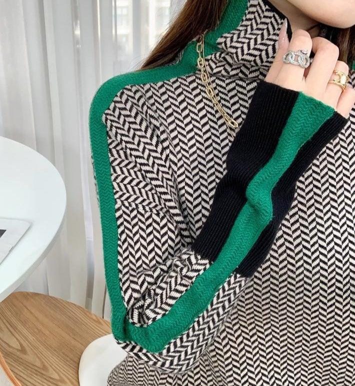 LP | Maglia con stampa geometrica