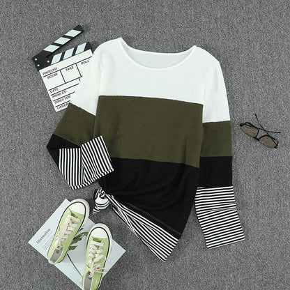 LP | Maglia verde a righe eleganti