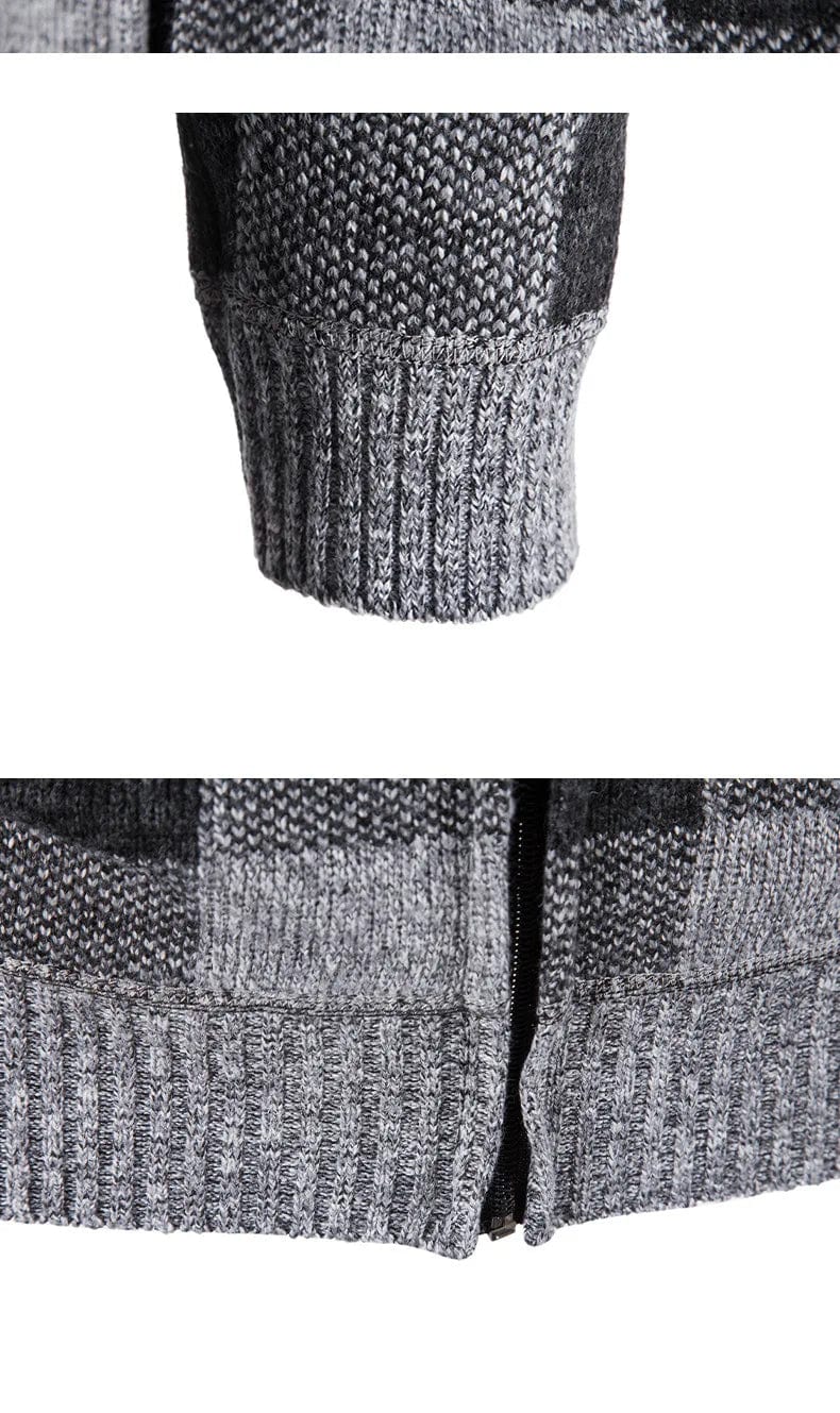 LP | Maglia con cappuccio con motivo a quadri e maniche lunghe