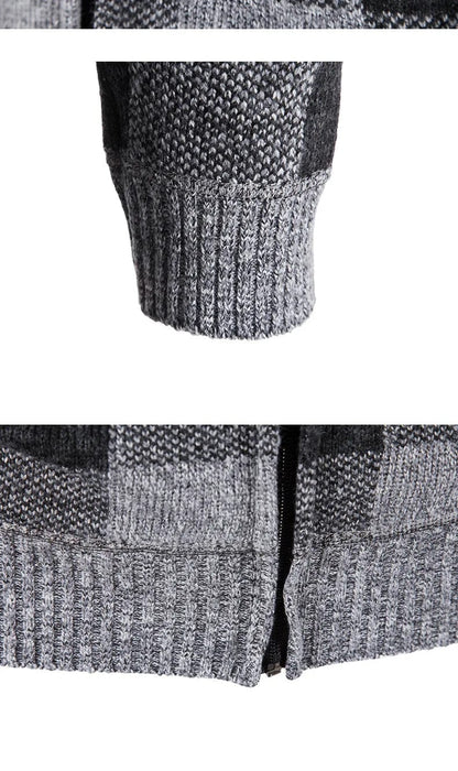 LP | Maglia con cappuccio con motivo a quadri e maniche lunghe