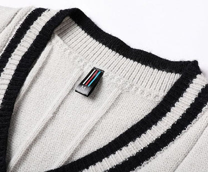 LP | Maglione a righe in maglia da uomo