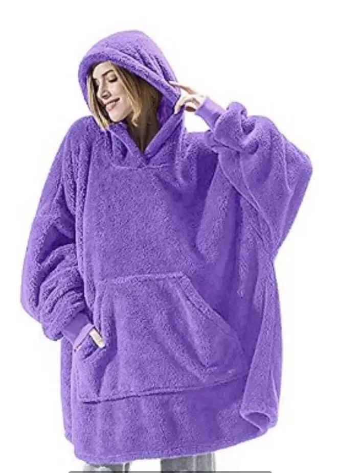 LP | Maglia in pile oversize con cappuccio