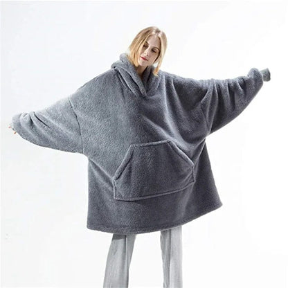 LP | Maglia in pile oversize con cappuccio