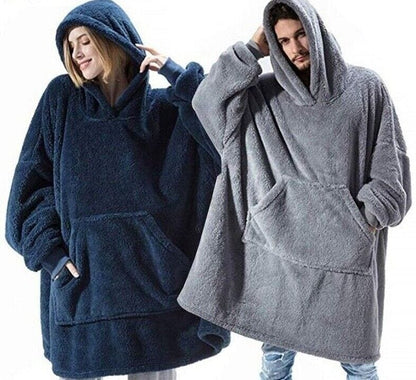 LP | Maglia in pile oversize con cappuccio