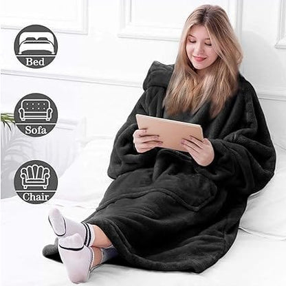 LP | Maglia in pile oversize con cappuccio